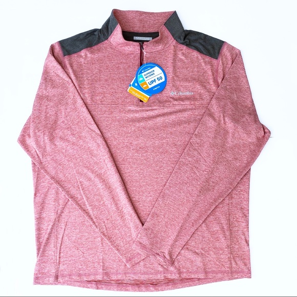 COLUMBIA Men's Omni-Shade 1/4 Zip pullover - Picture 2 of 3